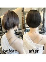 トルネード(TORNADO) 大人可愛い20代30代マッシュショートチョコレートカラーM0730