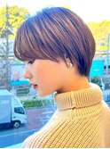 30代40代大人女性/前髪ありショートボブ/ショートヘア/髪質改善