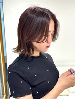 ビーハイブ 一番町店 アヴェダ(BEHIVE) くびれボブとツヤ感ラベンダーベージュ