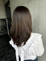 ヴォロ 佐賀(VoLo)&nbsp;ウェットヘア/オリーブベージュ/レイヤーカット/前髪
