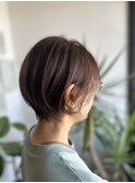 大人ショート/ショートボブ/大人ベージュ/寒色ベージュ