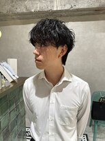 ゼスト リル 新宿(ZEST lill)&nbsp;塩澤太一 シャドウパーマ 癖毛風 無造作パーマ 新宿