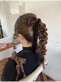 ポニーテールアレンジ