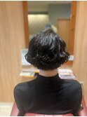 ショートボブ　パーマVer