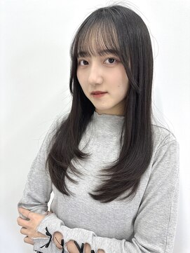 ティーヘア(t.hair) 韓国風巻き髪スタイル/ぱっつんバング/髪質改善似合わせカラー