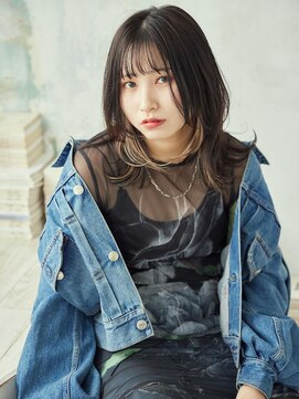 プティパ 水戸内原店(petit-pas) おしゃれ女子ウルフヘア×イヤリングカラー