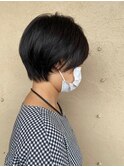  大人ショートボブ/グレージュカラー/透明感カラー/20代30代40代