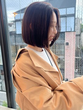 ロンド ボーイ 表参道(Lond BOY) ミニウルフレイヤーカット顔周り前髪韓国ショートボブ/原宿