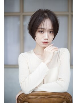 トマト(TOMTO) 【HOSSY】黒髪ショート_シースルー_丸みショート