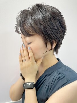 ルーファス 恵比寿 渋谷(Ruufus) ニュアンスパーマショート×動きのあるパーマ【Ruufus】