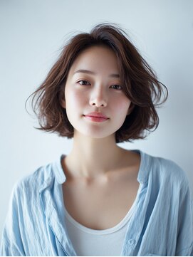 ニスル 上尾店(NISURU) 似合わせカット/大人ガーリー/ダークアッシュ/着物/上尾/上尾駅