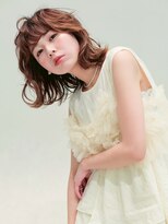 スリール バイ ミリー 江坂(Sourire by milly)&nbsp;オレンジブラウン×外ハネウェーブ【Sourire江坂】