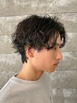 ニアウ 伊勢崎連取店(Niau)&nbsp;メンズマッシュウルフシャドウパーマメンズパーマ