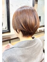 エトネ ヘアーサロン 仙台駅前(eTONe hair salon)&nbsp;【縮毛矯正有り】くせ毛ショートボブ