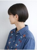 黒髪ショートボブ#耳かけショートボブ#コンパクトショートボブ
