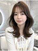 ブリーチなしダブルカラー顔まわりカット