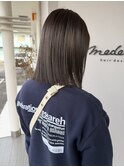 グレージュカラー暗髪寒色カラー透明感カラー20代30代40代
