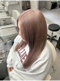 イメチェン/ピンクベージュ/アンブレラカラー/前髪/南草津