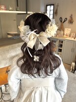 ユヌ(Une) 卒業式着付けヘアセット/ハーフアップヘアアレンジ
