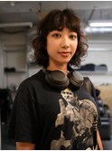 小顔ミディアムパーマミディアムデジタルパーマボブパーマ前髪