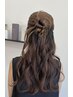 【結婚式/二次会/イベントに】平日ヘアセット　ハーフアップ￥3,500