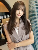 エアー 青山(AIR)&nbsp;韓国レイヤーハッシュカットワンホン透明感ブリーチなしカラー