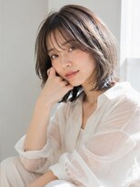 ドット ヘアー ジェム(dot.hair gem)&nbsp;大人ボブ/アッシュグレージュカラー/時短ヘア