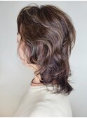30代40代50代60代×ウルフウェーブ×イノアカラー×ハイライト