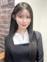 ヴィヴィッド オモテサンドウ(ViViD omotesando)&nbsp;韓国ヘア シースルーバング アッシュカラー 髪質改善 ロング