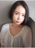 シンプルに＊さらっとショートボブ