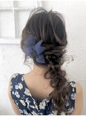 ポイントアクセ編みおろし