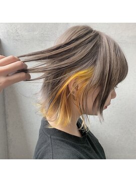 ボタニウム バイ アールサロン(BOTANIUM by RrSALON) インナーカラーイエロー☆AMU