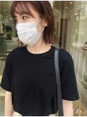 ピレンジ 外ハネショートシースルーバング