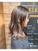 『京都ルーナ』耳掛けミディウエットヘア色っぽい波ウェーブ