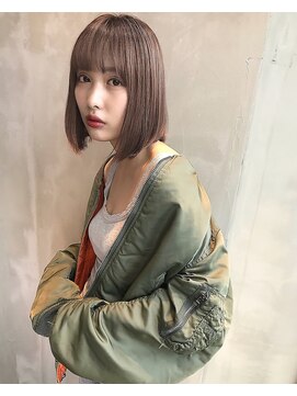 アンジェリカ 近鉄奈良店(ANGELICA) Angelica ハニーベージュ３Dカラーミニマムボブ