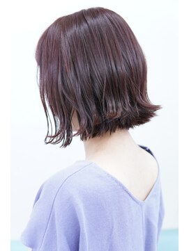 リッツヘアー 下川美容室(Rits hair) ナチュラルピンク／ウエット感ボブ