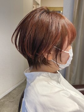 ボニークチュールドットエス(.S) 立体ショートを毛流れと艶カラーで素敵に　◎30代40代50代60代