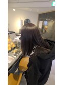 韓国風ダークアッシュ+艶カラー