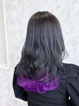 デミヘアー(Demi hair) インナーカラー×ヘアアレンジ