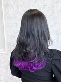 インナーカラー×ヘアアレンジ