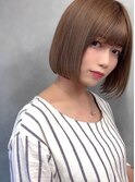 大人可愛い20代30代小顔丸みショートボブマッシュ