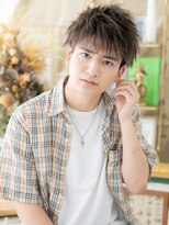 カバーヘア ブリス 上尾西口店(COVER HAIR bliss)&nbsp;オリーブグレージュ韓国風ツーブロックパーマa上尾10代20代30代