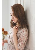 大人可愛いかきあげミディアム