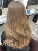 アース コアフュールボーテ 富山婦中店(EARTH coiffure beaute)&nbsp;ミルクティーベージュダブルカラーケアブリーチ