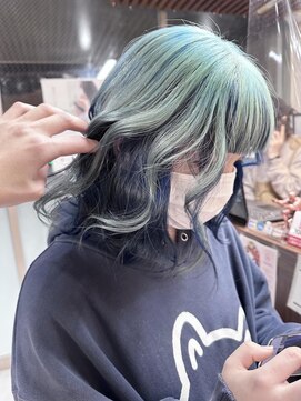 ブリッツレボルト(BLITZ R EVOLUT) 個性派ライトブルー インナーネイビー ひろ