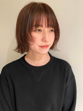 ガリカ 博多(Gallica) 【石河安奈】お洒落なウルフレイヤーボブ/透明感大人ベージュ