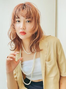 フレイムス ヘアアンドリラックス 大宮東口店(Frames)の写真/インナー/ハイライト/イヤリングカラー　周りと一味違うお洒落ヘアカラーを楽しむなら【Frames】で! [大宮]