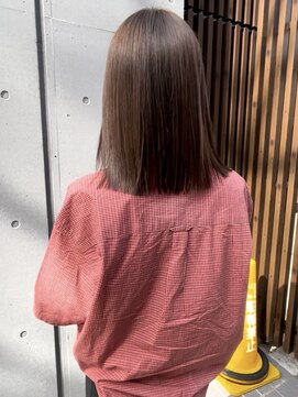 ラミエバイメルト 下北沢(lamie by melt) 毛利/髪質改善 ストレート 艶感 透明感 ナチュラルブラウン 20代