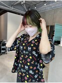 ネオングリーン×ネオンピンク