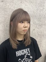 イキ 表参道(iki omotesando)&nbsp;ミディアムヘア/スラッシュ/グレージュカラー/デザインカラー